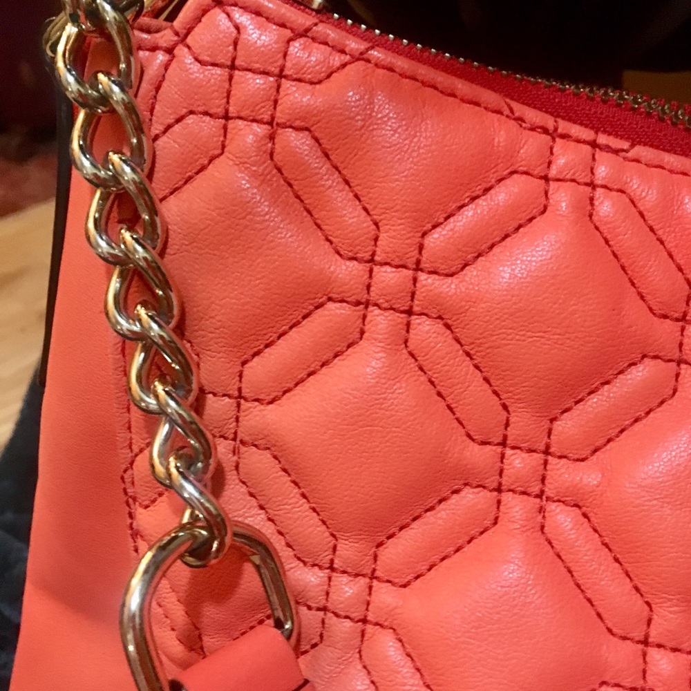 COPY Kate spade Orange Geometric Quilted Purse - Picture 17 of 17